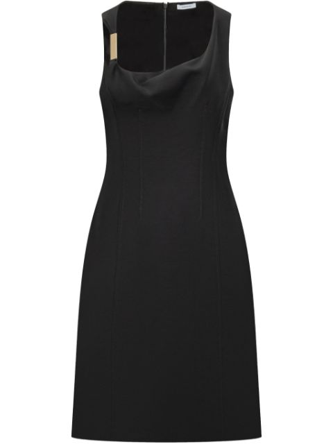 Ferragamo vestido midi estilo corset