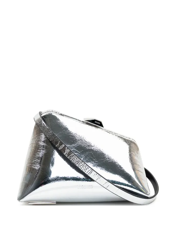 The Attico Mini Midnight Clutch Bag | Silver | FARFETCH