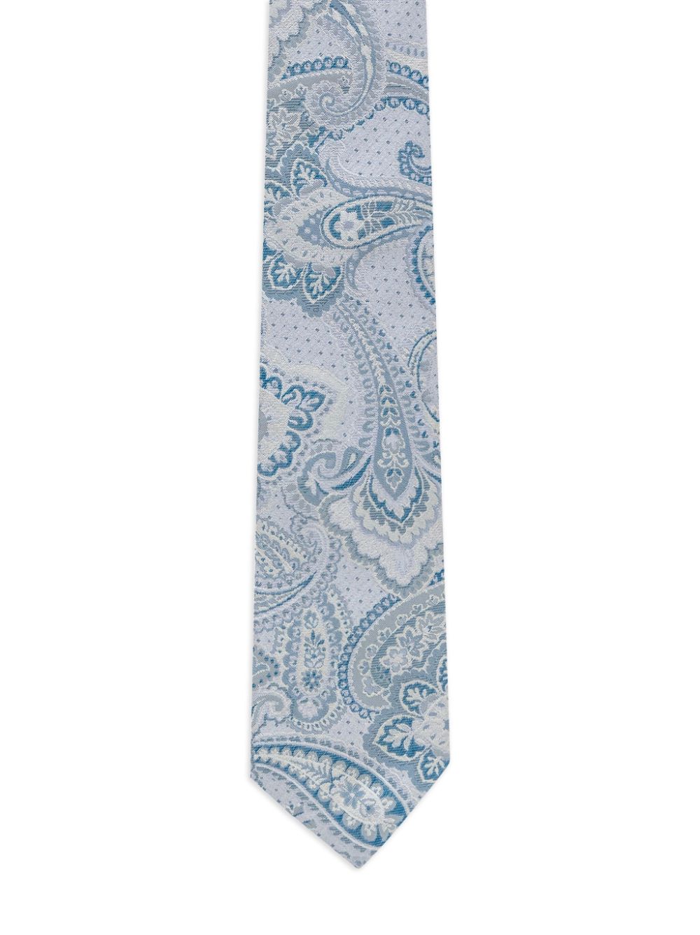 ETRO printed silk tie - Blauw