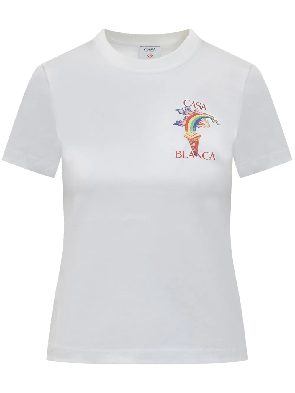 Casablanca Nature Teacher T-shirt Wit