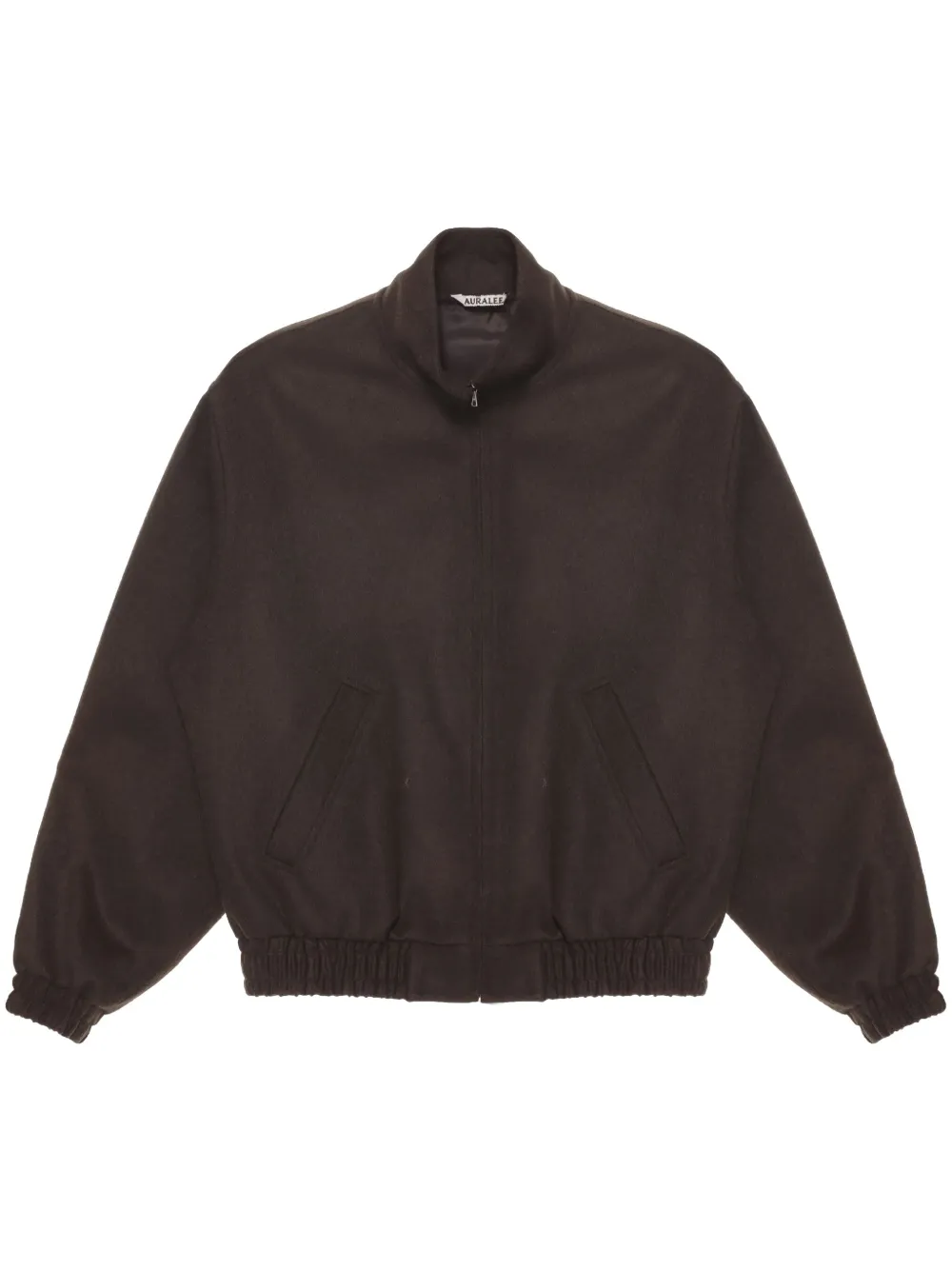 Auralee flannel bomber jacket | Brown | Image 1