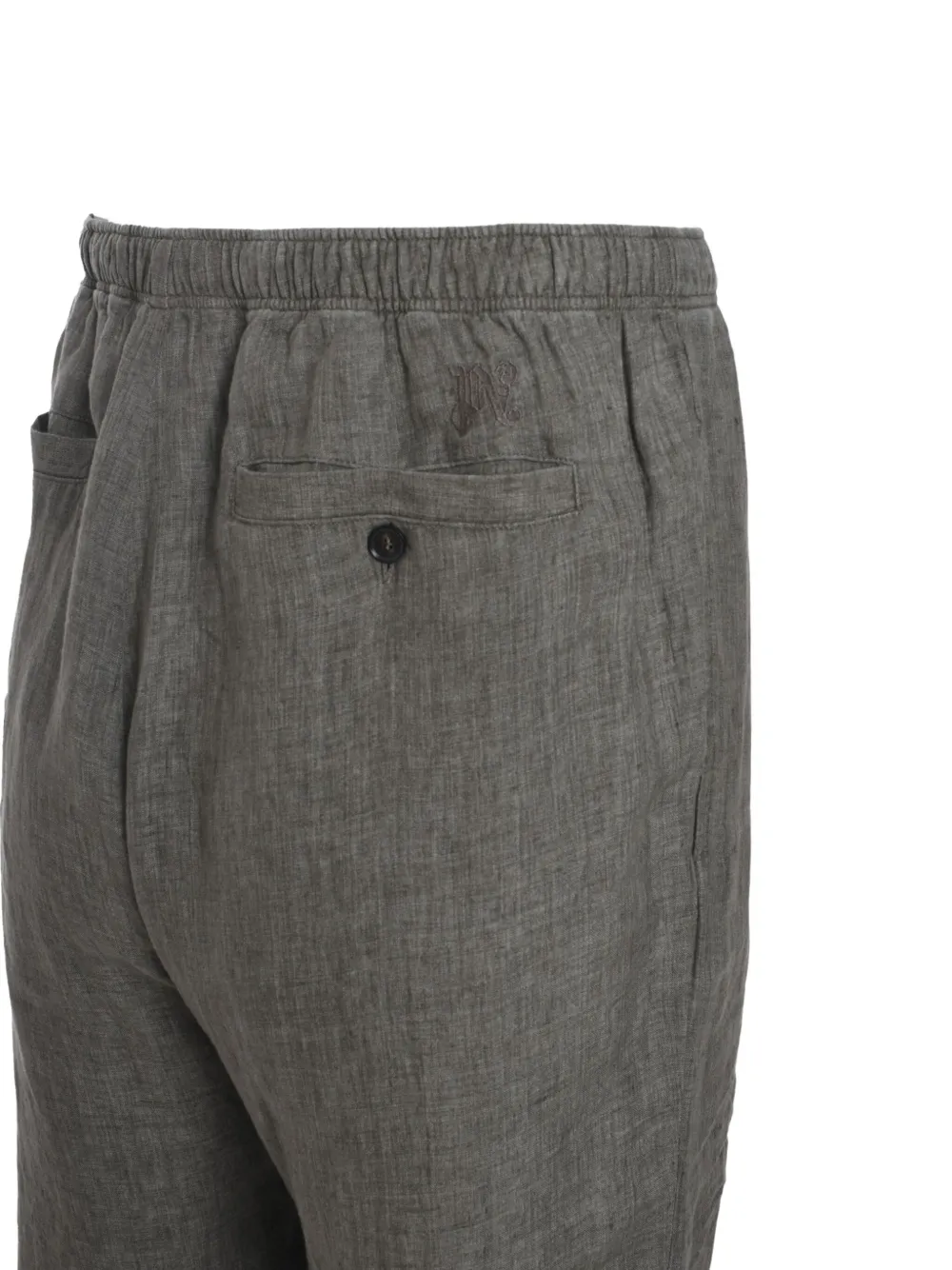 Palm Angels Broek met trekkoordtaille Groen