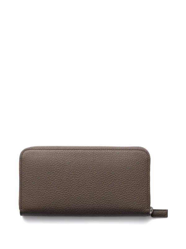 Prada レザー 財布 | グレー | FARFETCH JP