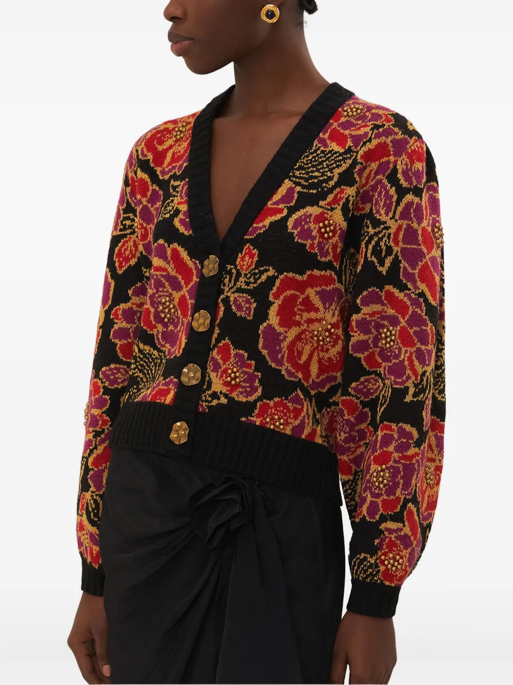 FARM Rio Shiny Chita vest Zwart
