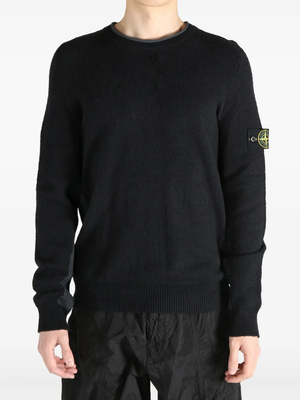 Stone Island crew-neck jumper - Zwart