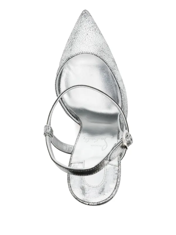 Gianvito Rossi 105mm patent-finish Slingback Pumps | Black | FARFETCH