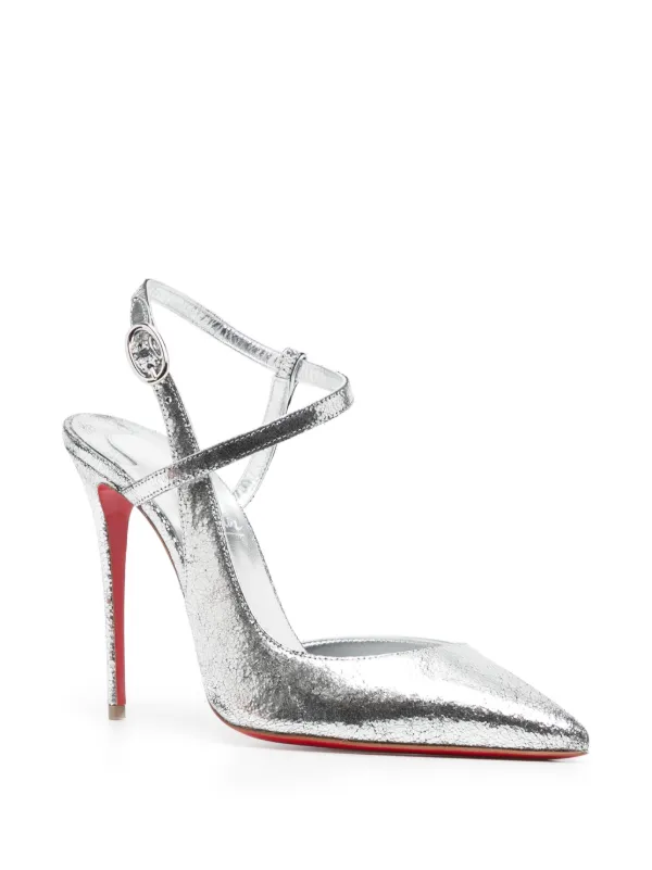 Gianvito Rossi 105mm patent-finish Slingback Pumps | Black | FARFETCH