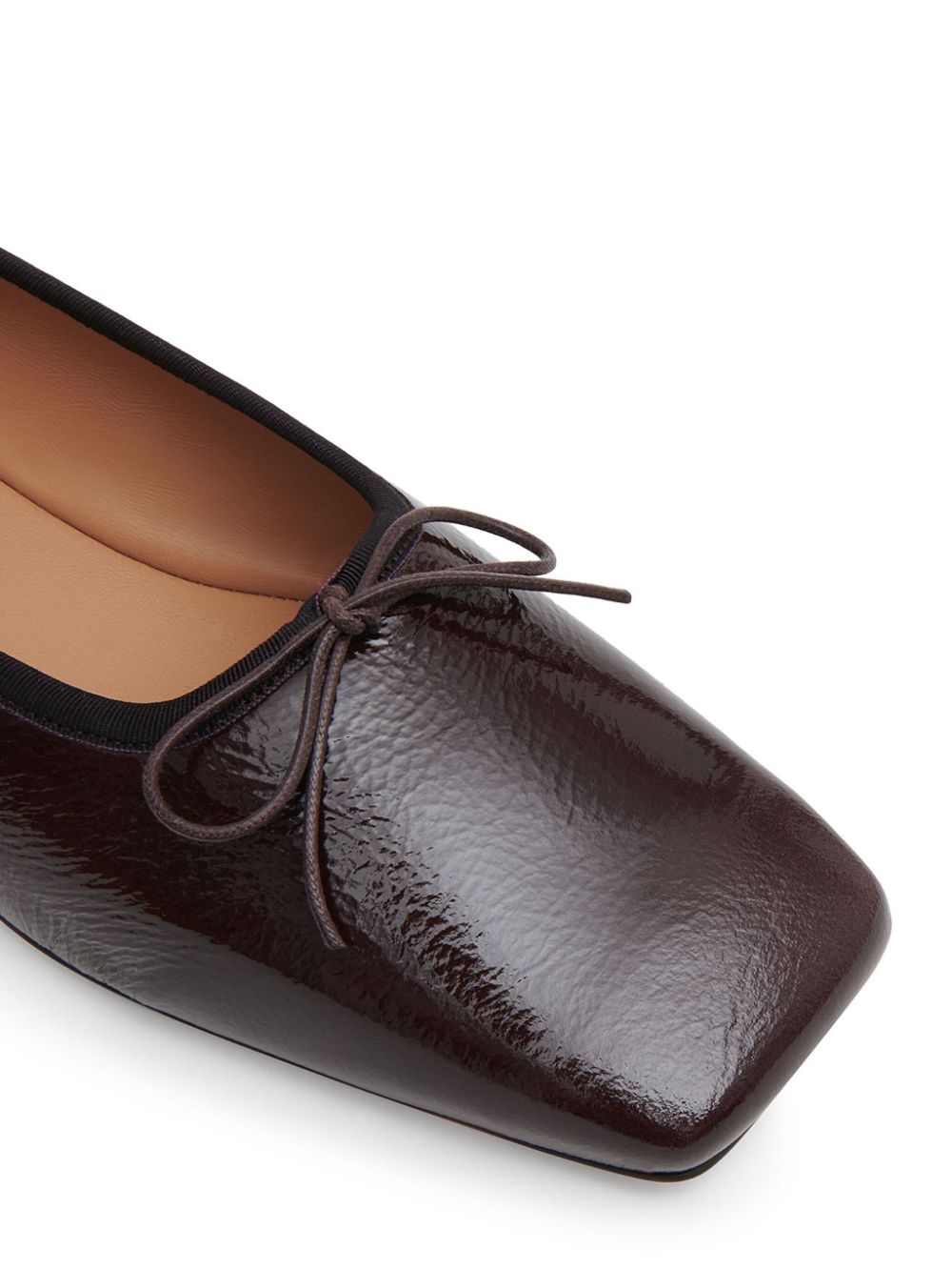 Mansur Gavriel Ballerina's met vierkante neus Paars