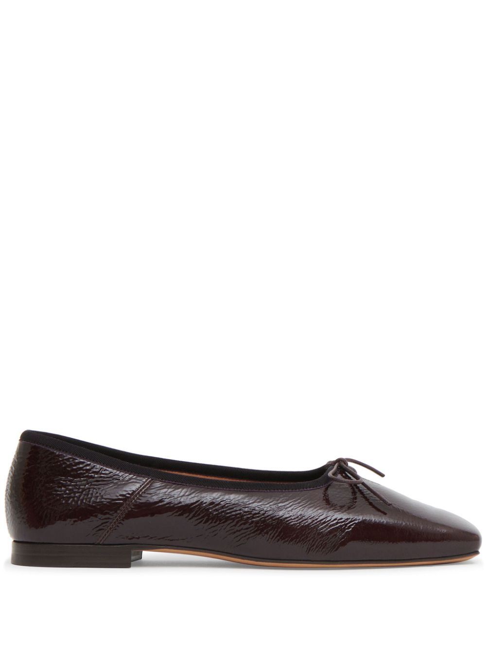 Mansur Gavriel square toe ballerina shoes - Purple