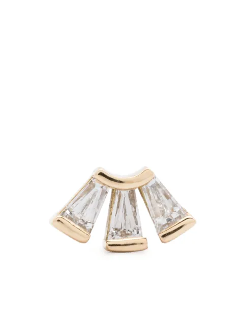 Maria Black 14K yellow gold Modular Fan diamond earring 