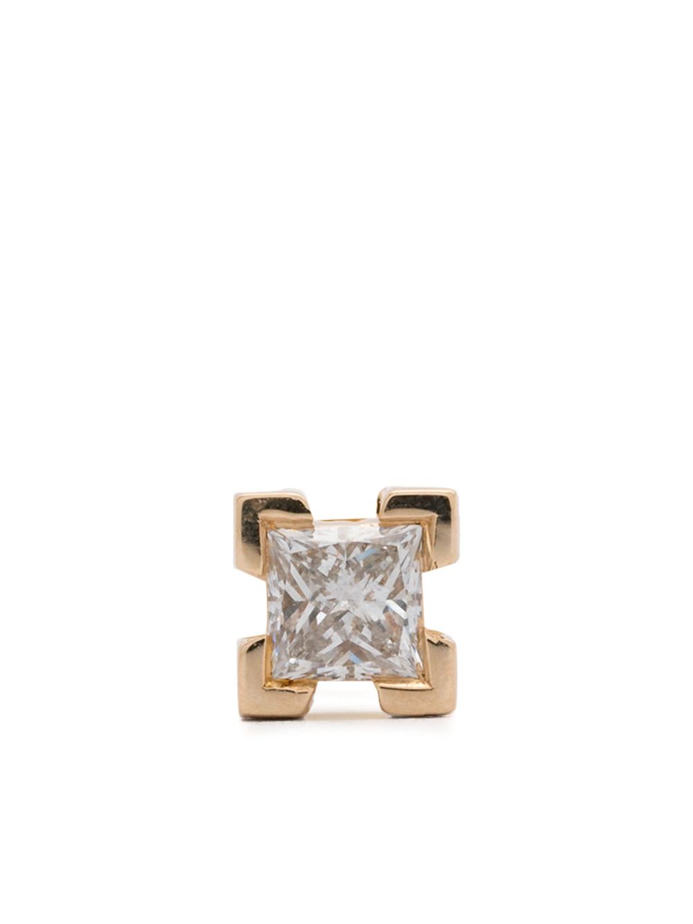 Maria Black 14K yellow gold Modular Square diamond earring