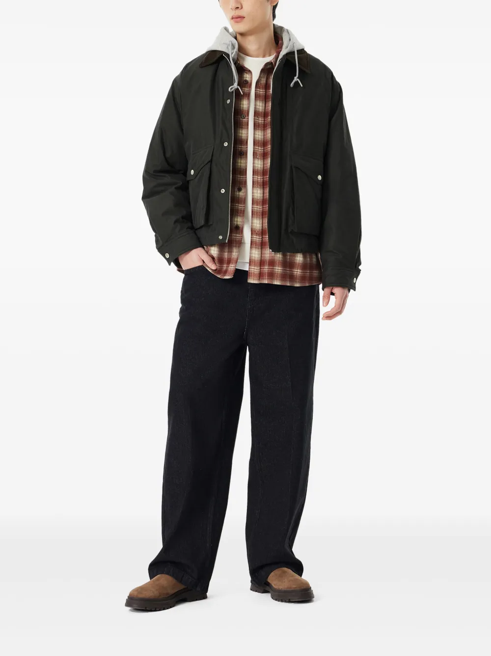 STUDIO TOMBOY corduroy-collar hooded jacket | Hooded Jackets | Image 2
