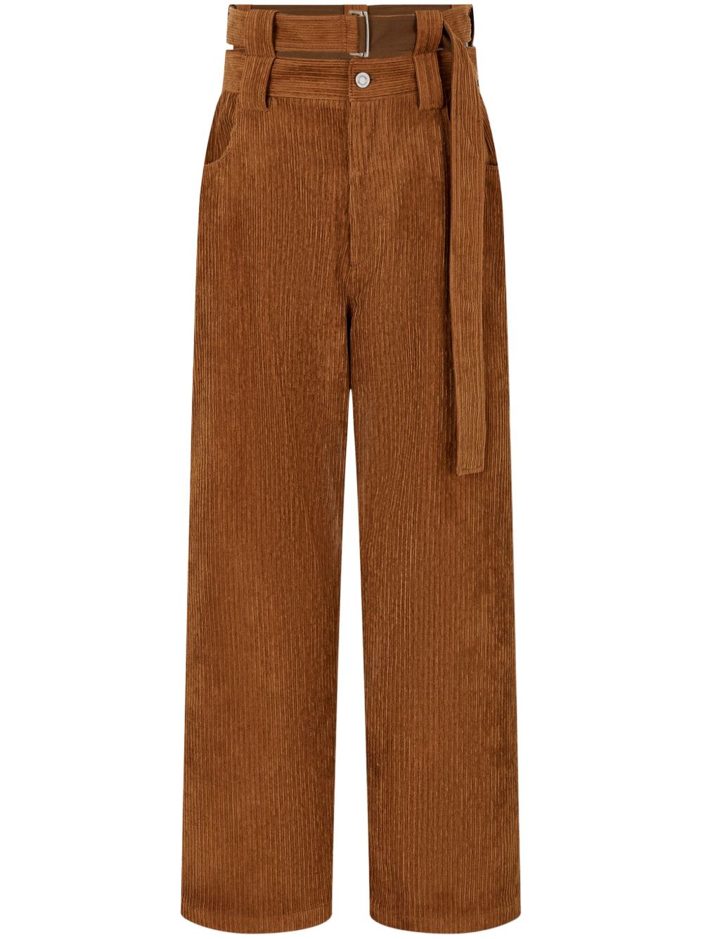 wide-leg corduroy trousers