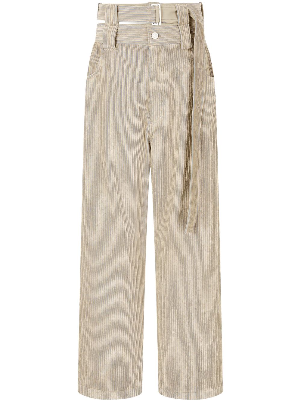 wide-leg corduroy trousers