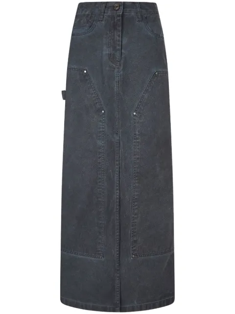 STUDIO TOMBOY washed-denim maxi skirt