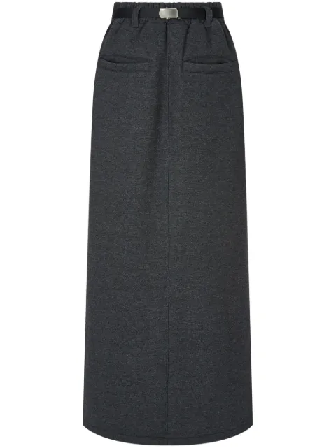 STUDIO TOMBOY pantalones de tejido de rizo con cinturón