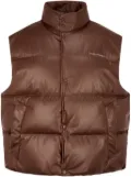 STUDIO TOMBOY press-stud down vest - Brown