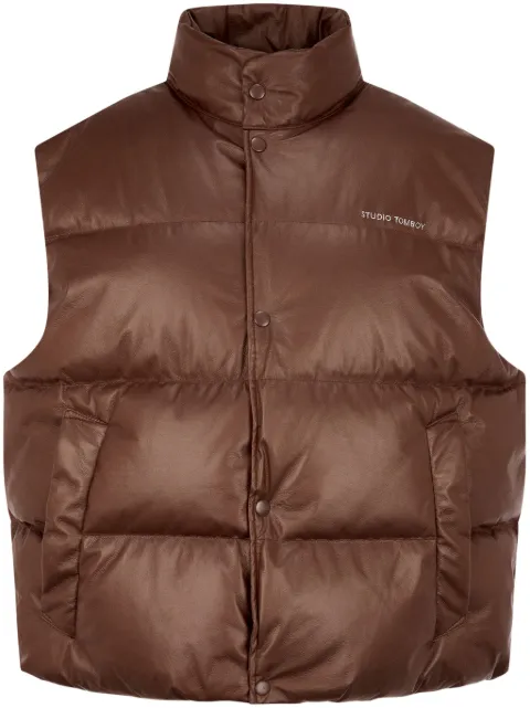 STUDIO TOMBOY press-stud down vest