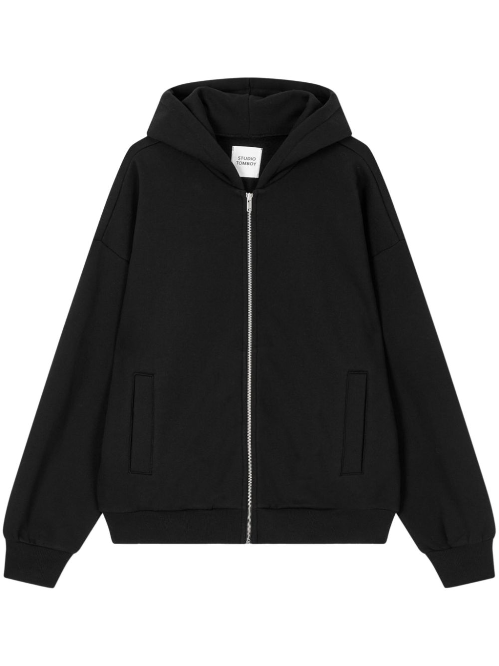 terry zipped hoodie