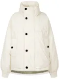 STUDIO TOMBOY detachable-hood down jacket - White