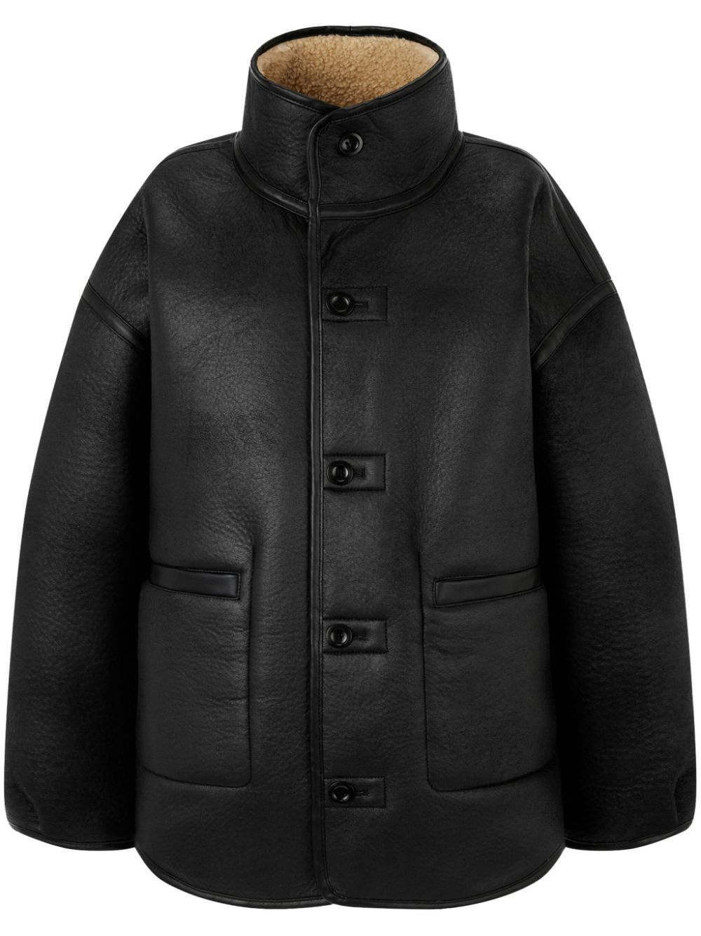 reversible shearling jacket