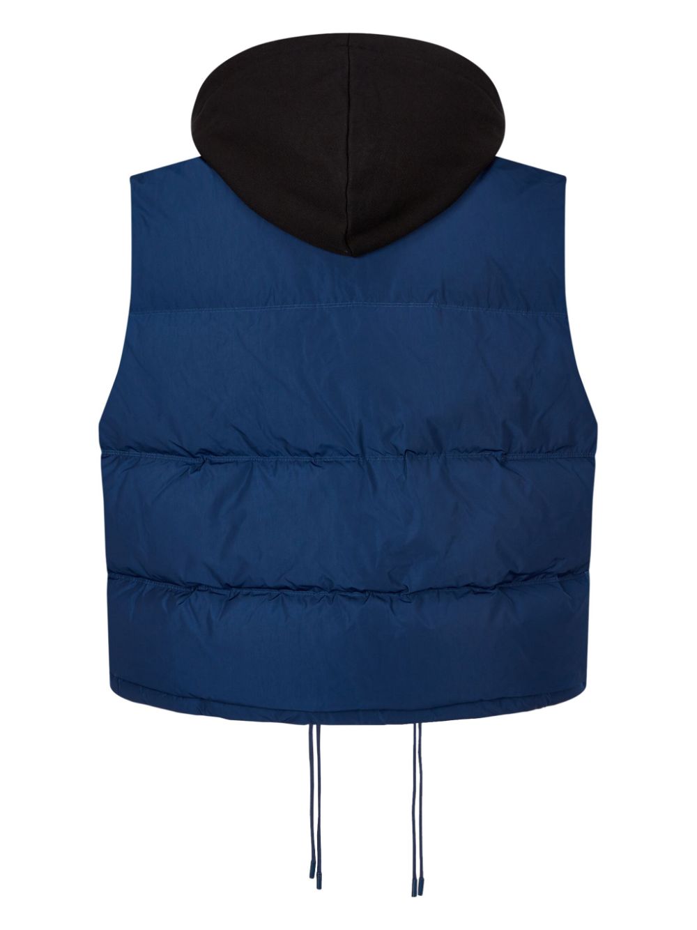 STUDIO TOMBOY Bodywarmer met afneembare capuchon met trekkoord - Blauw