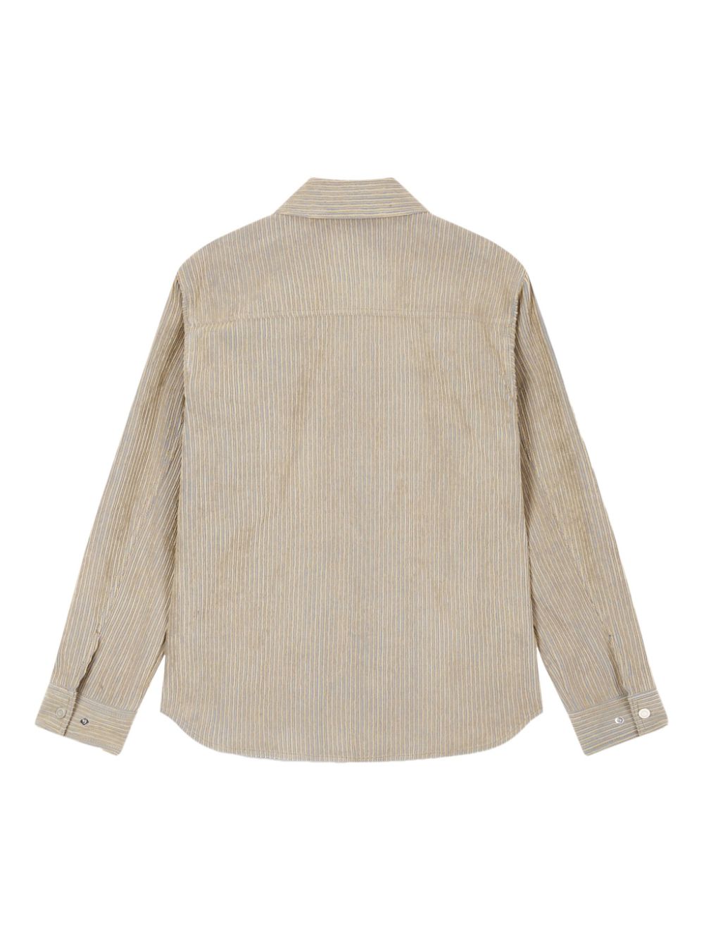 STUDIO TOMBOY Ribfluwelen blouse met twee zakken - Beige