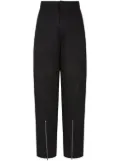 STUDIO TOMBOY neoprene zip-fastening trousers - Black