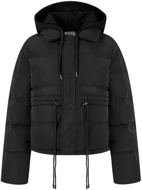 STUDIO TOMBOY detachable-drawstring hood down jacket