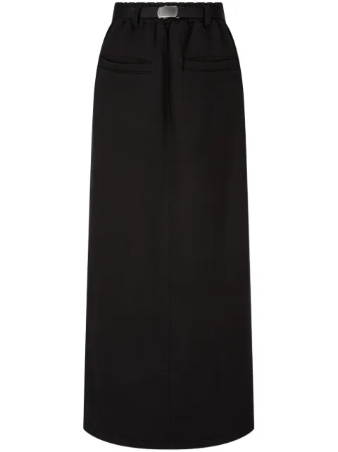 STUDIO TOMBOY belted french-terry skirt