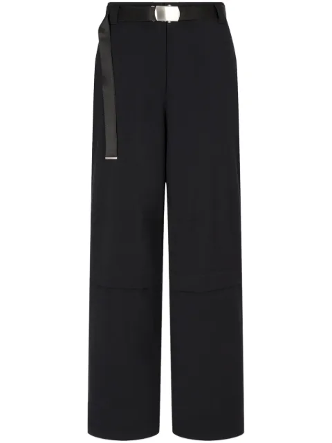STUDIO TOMBOY pantalon en laine à taille ceinturée