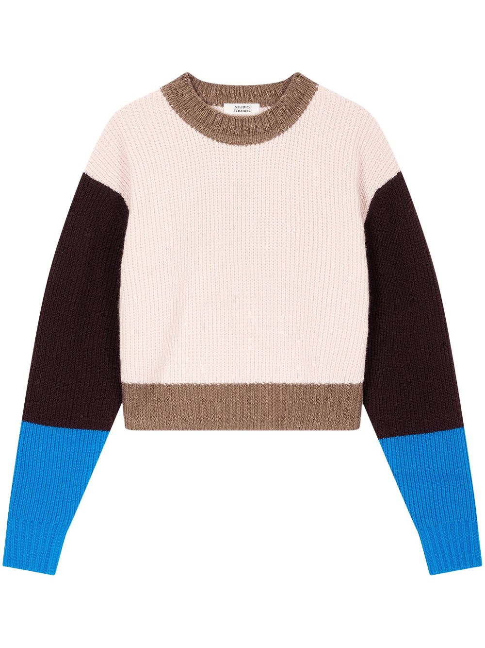 STUDIO TOMBOY colour-block jumper - Neutrals