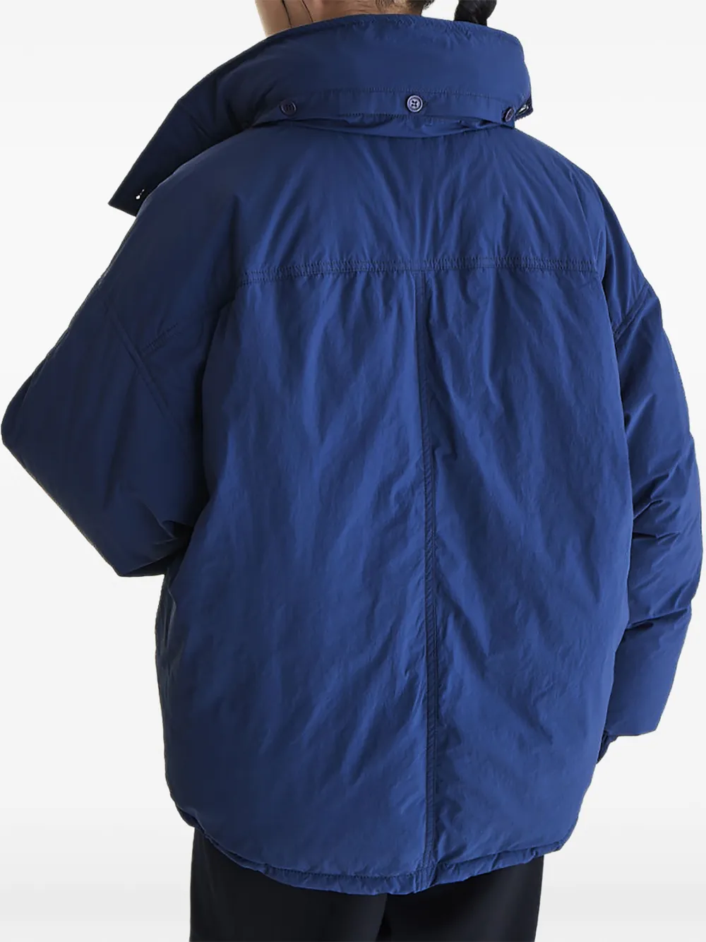 Studio Tomboy Detachable-hood Puffer Jacket In Blue