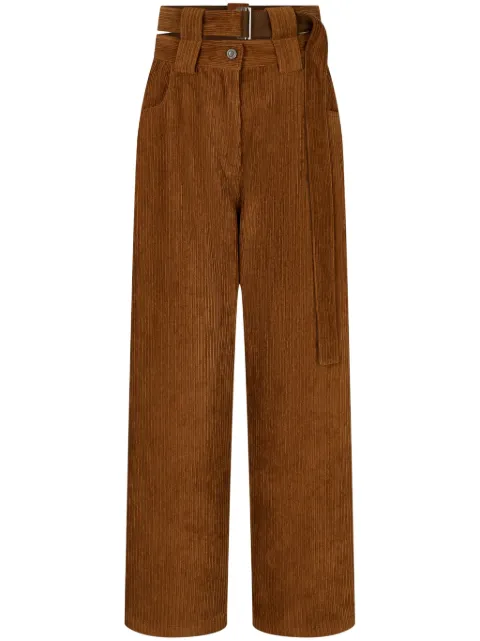 STUDIO TOMBOY corduroy press-creased trousers