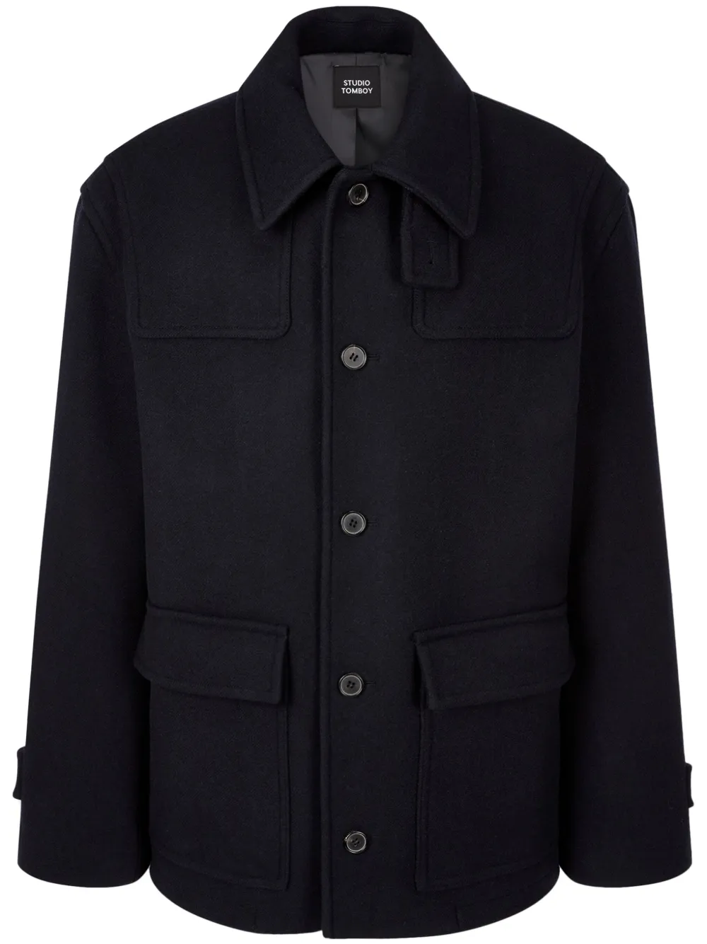 non-toggle duffle coat