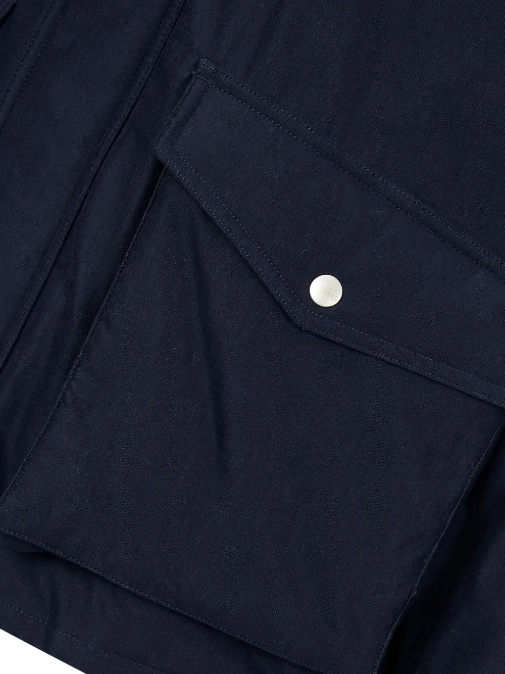 STUDIO TOMBOY Jack met ribfluwelen kraag en capuchon Blauw