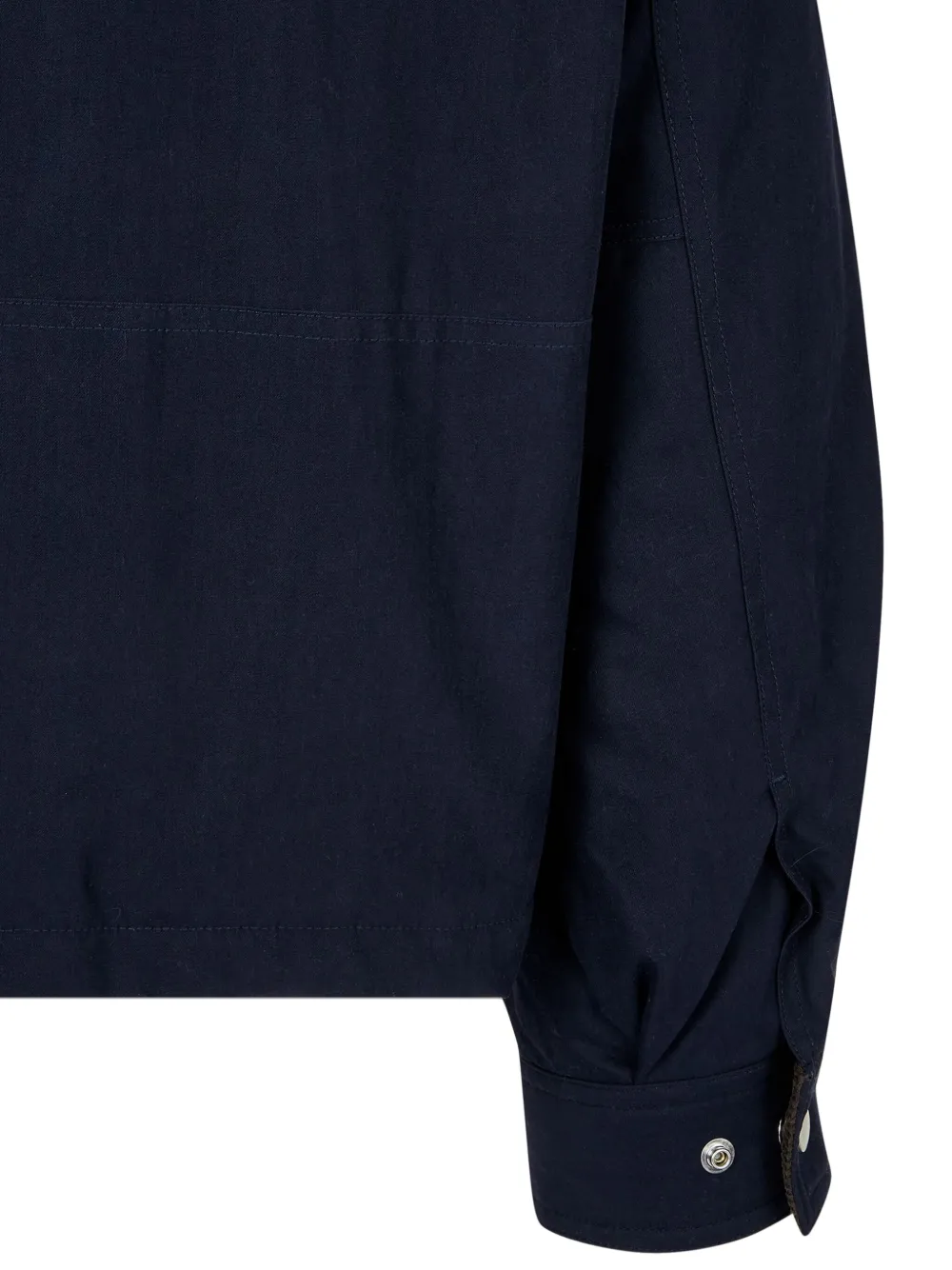 STUDIO TOMBOY Jack met ribfluwelen kraag en capuchon Blauw