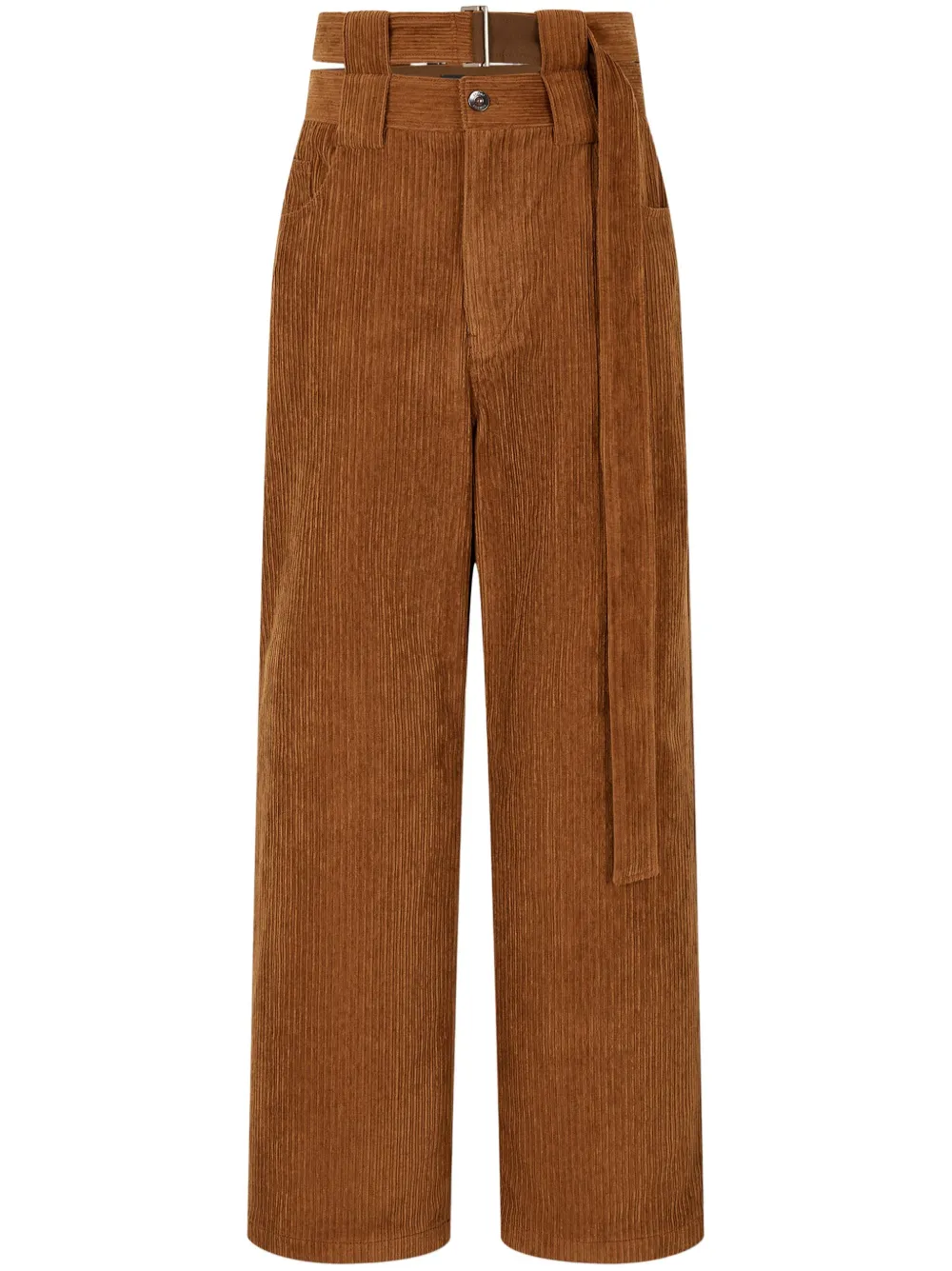 straight-leg corduroy trousers