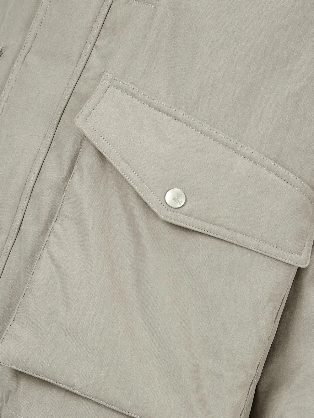 STUDIO TOMBOY Jack met ribfluwelen kraag en capuchon Beige