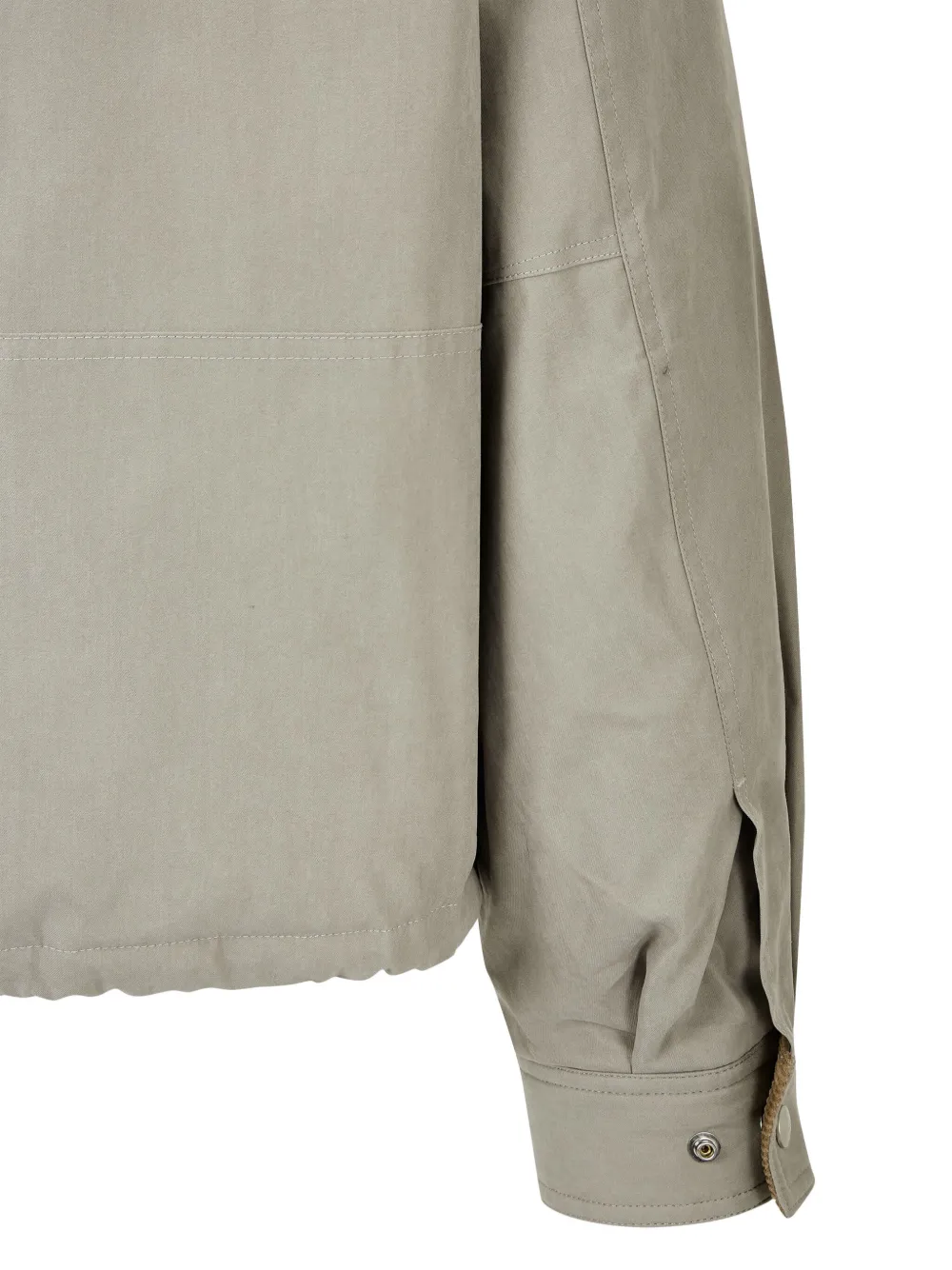 STUDIO TOMBOY Jack met ribfluwelen kraag en capuchon Beige