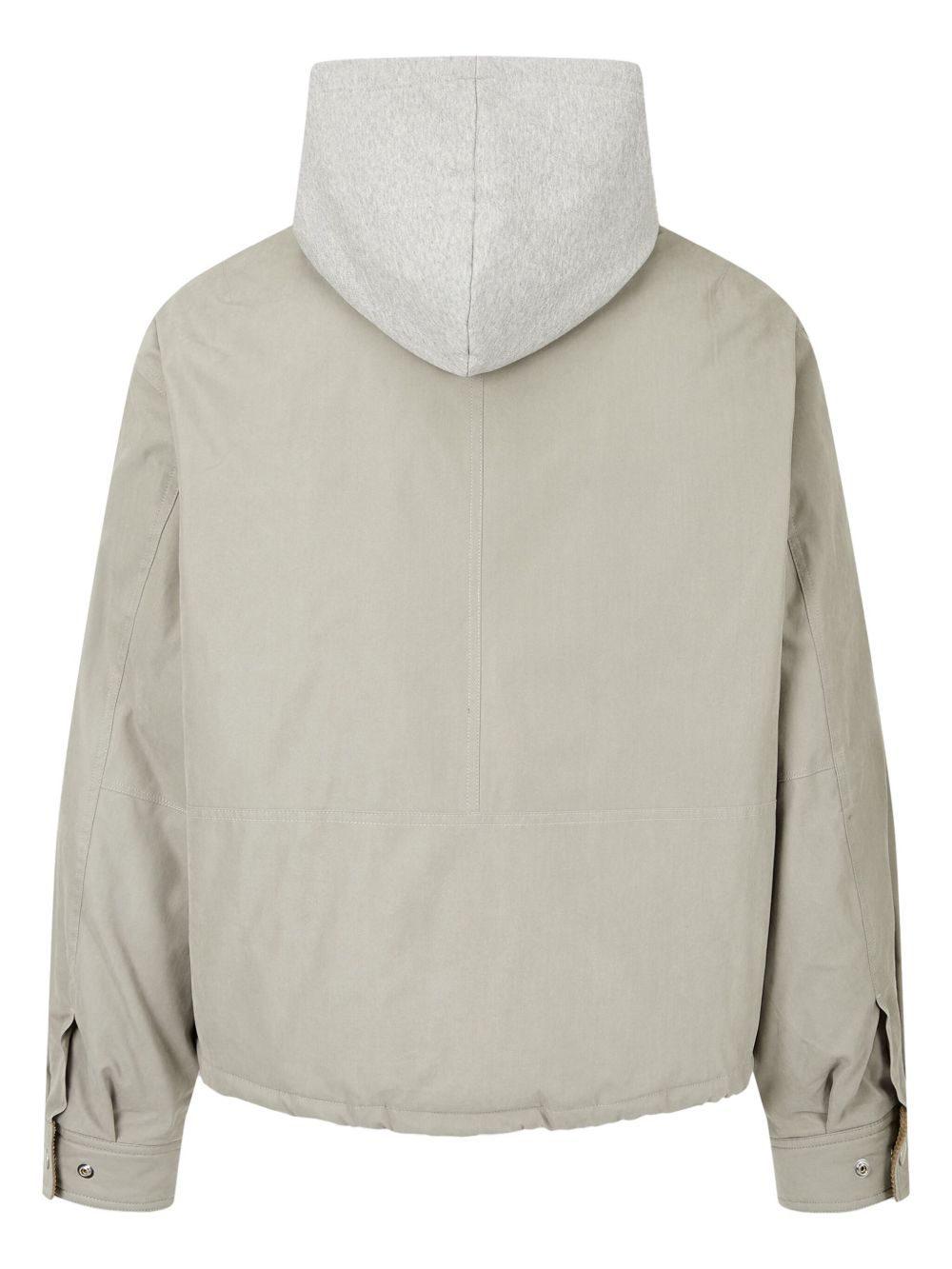 STUDIO TOMBOY corduroy-collar hooded jacket - Beige