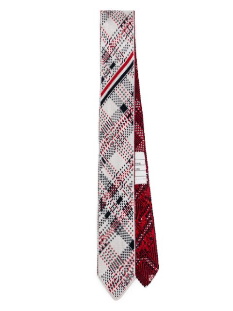 Thom Browne Jacquard-Krawatte mit Madras-Karo