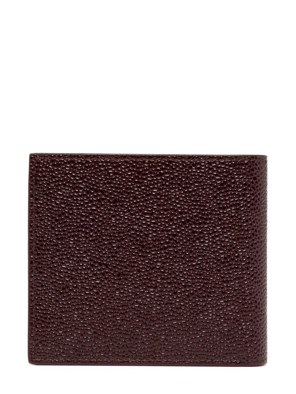 Thom Browne leather bi-fold wallet - Rood