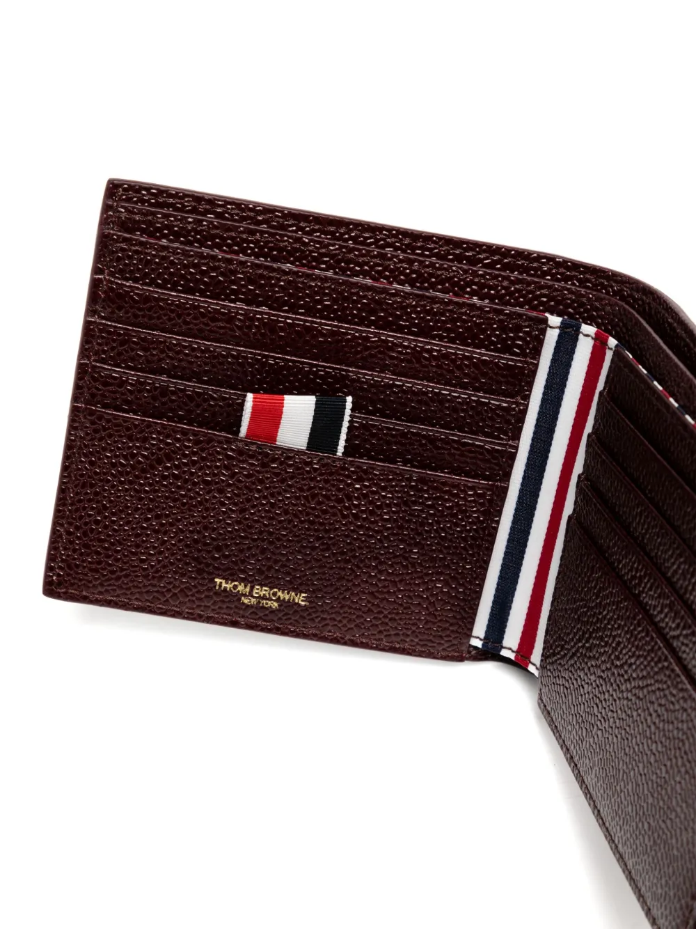 Thom Browne Leren portemonnee Rood