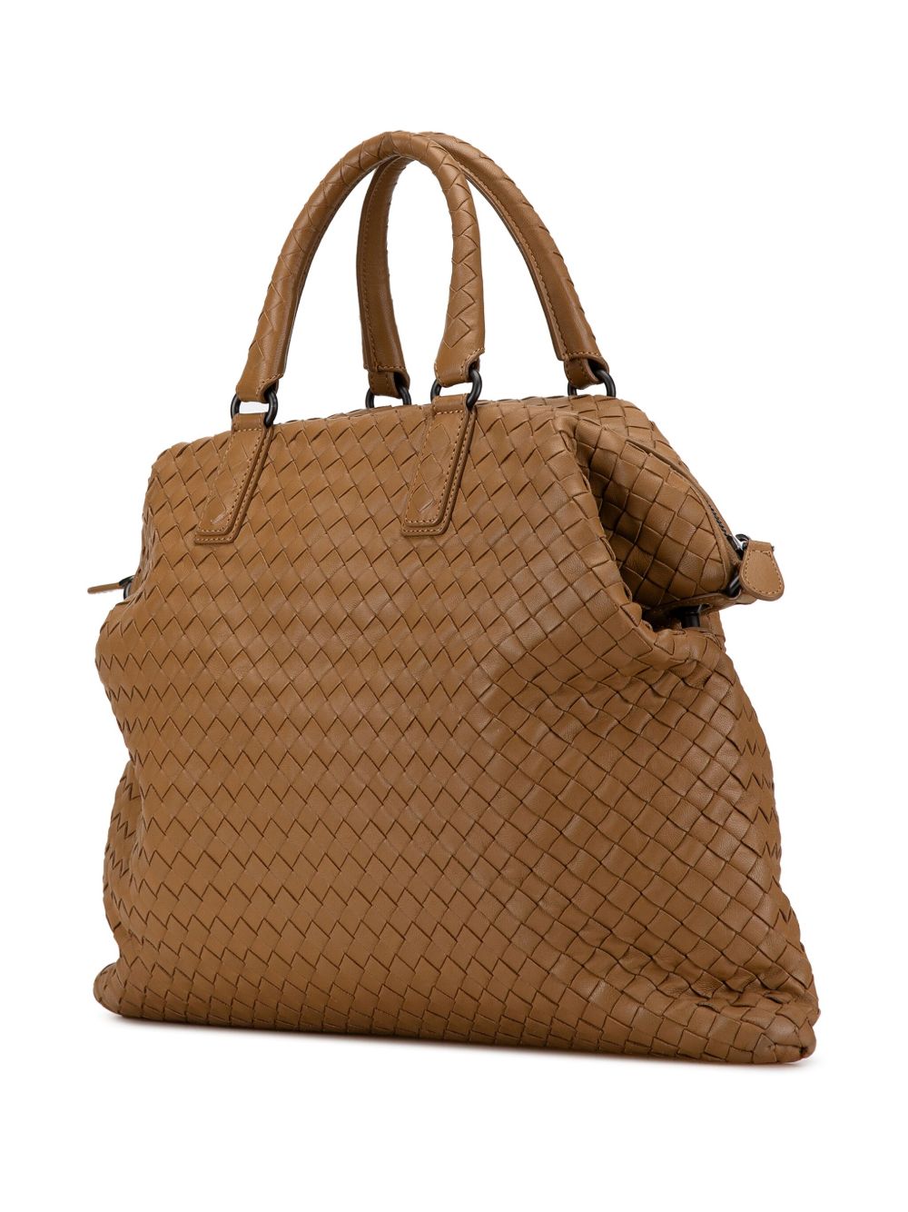 Bottega Veneta Pre-Owned 2012-2024 Maxi Intrecciato Tote verstelbare boekentas - Bruin