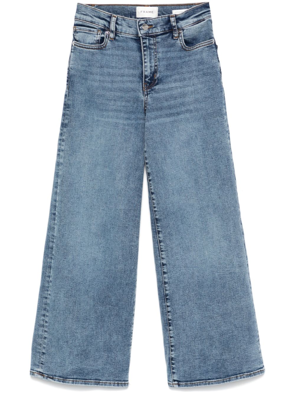 FRAME Le Pixie Slim Palazzo jeans Blauw