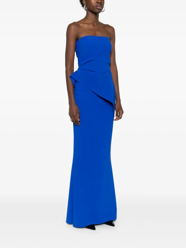 ワンピース CHIARA BONI Taro jersey long dress with sequins Rosa Chiara Boni La Petite Robe Aziza Ruched One-Shoulder Gown