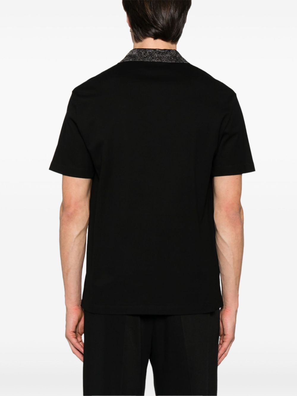 Versace Katoenen poloshirt Zwart