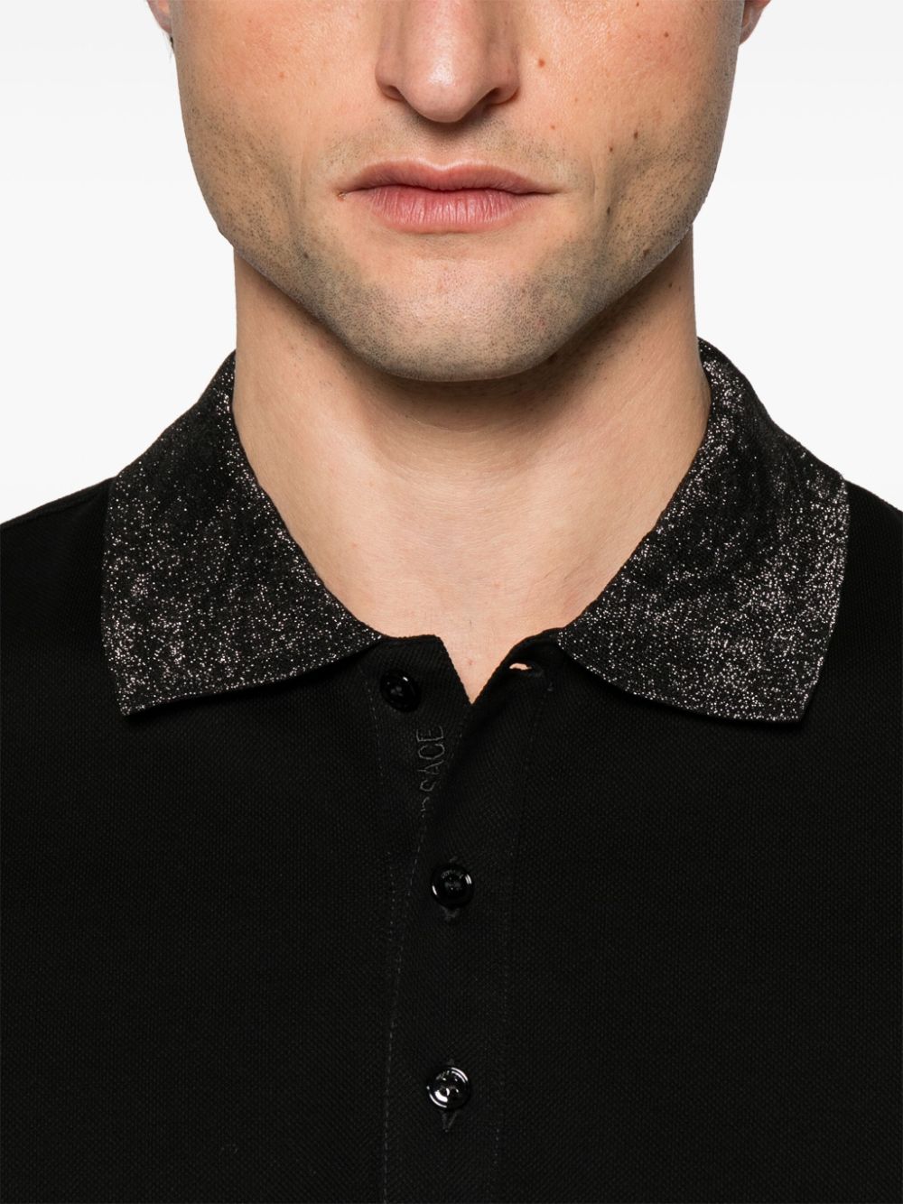 Versace Katoenen poloshirt Zwart