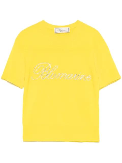 Blumarine logo-embellished top